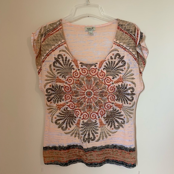 One World Live and Let Live Burn Out Bling Tee - Picture 2 of 9